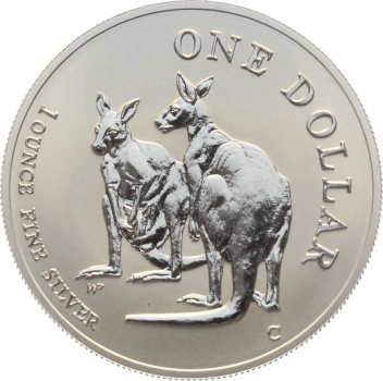 Australien 1 Dollar 1999 Känguru - 1 Unze Feinsilber